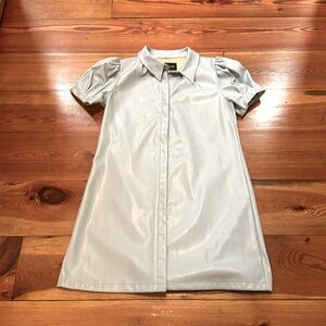 Light blue dolce, Cabo, full leather, mini dress